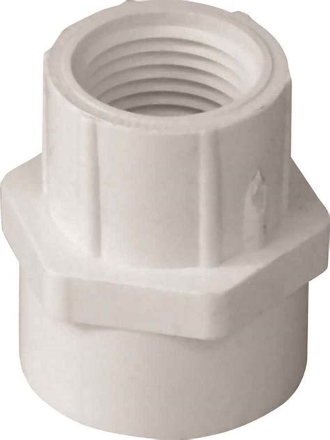 I'm trying to connect a pvc bathroom sink trap to abs drain pipe in the wall. PVC Female Adapter, 30376 3/4 FIPT x 1 Socket - 3/4 PVC ...