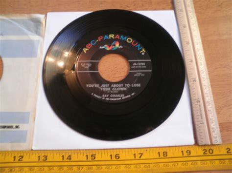 1966 Ray Charles Abc Paramount Records 10785 45 Rpm Vg Together Again