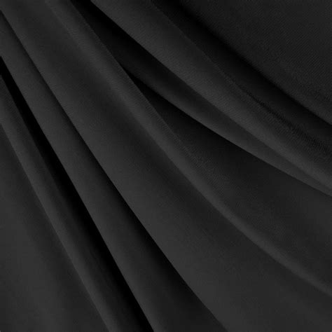 Black Ity Knit Stretch Jersey Fabric Onlinefabricstore