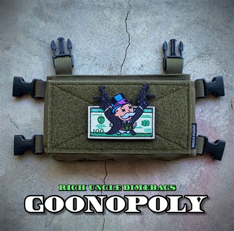 Dangerous Goods ️ Goonopoly Rich Uncle Dimebags Mp5 Morale Patch Dump Box