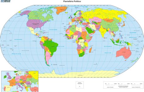 Mapa Múndi Continentes Países E Estados Mapa Do Mundo