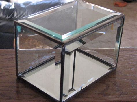 Clear Beveled Glass Display Box 4 X 6 X 4 To By Moonglowroadglass