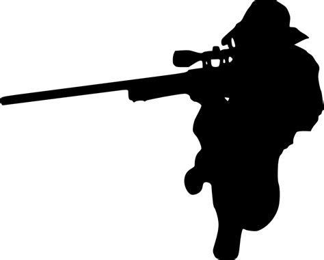 6 Sniper Shooter Silhouette Png Transparent