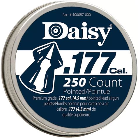 Daisy 177 Caliber Pointed Precision Max Pellets 250 Count Academy