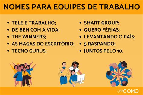 Nomes Criativos Para Grupo De Trabalho