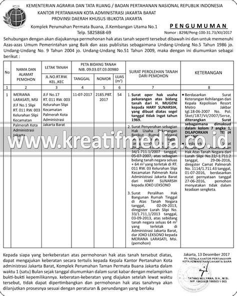 Pemasangan Iklan Pengumuman Surat Kabar Media Cetak | Pasang Iklan Hub