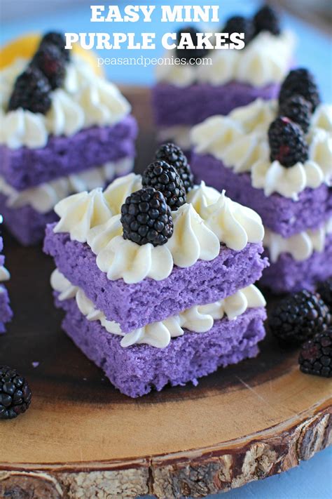 Serve any one of these dessert recipes to top off a. Purple Cake With Lemon Buttercream | Recipe | Individual ...
