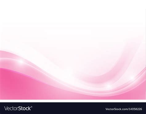 Detail Abstract Pink Background With Simply Curve Vector Image