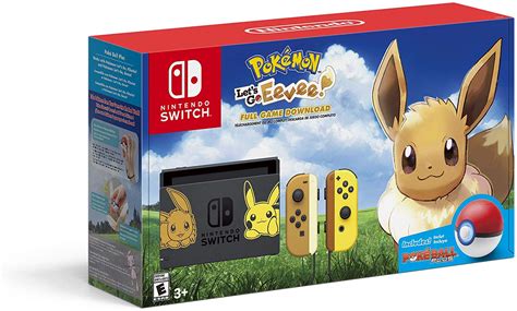 Geek Alliance Nintendo Switch Console Bundle Pikachu And Eevee Edition