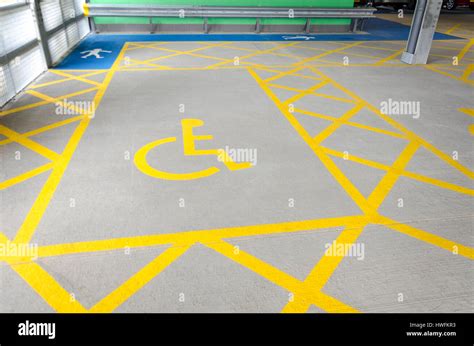 Large Disabled Parking Space Stock Photo Alamy