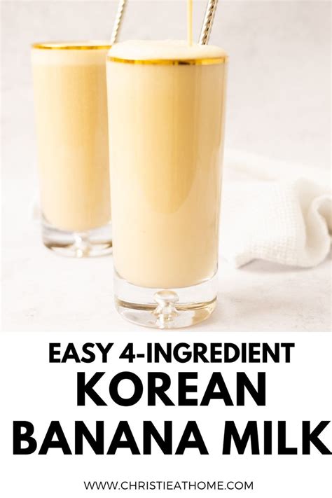 Delicious Korean Banana Milk Recipe