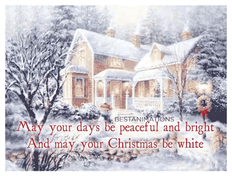 Winter White Merry Christmas Card
