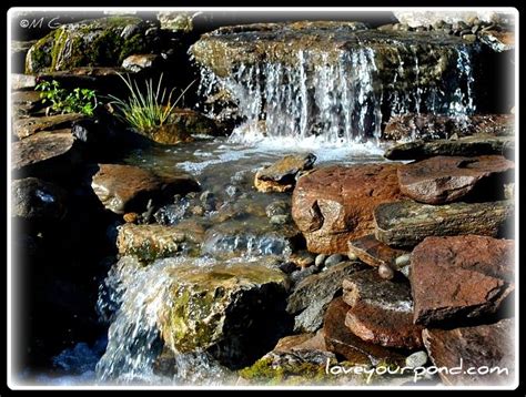 Multi Tier Wide Waterfall With 10000 Gallons Per Hour Flowing Over It