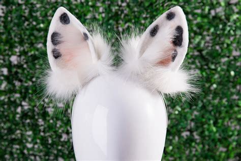 Bunny Ear Rabbit Ear Faux Fur Ear Anime Cosplay Ear Petplay Etsy