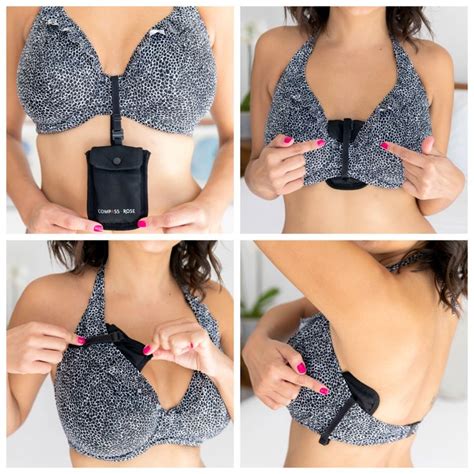 Savvy Travelers Rely On This Secret Bra Wallet To Stash Cash And Cards Travel Bra Money Pouch