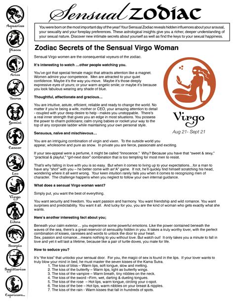 Seduce Me Virgo Women Virgo Facts Virgo