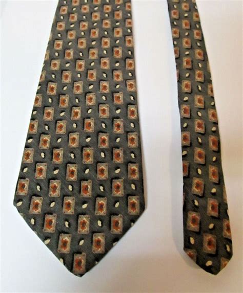 Mens Brooks Brothers Makers All Silk Tie Geometric Abstract 57 375