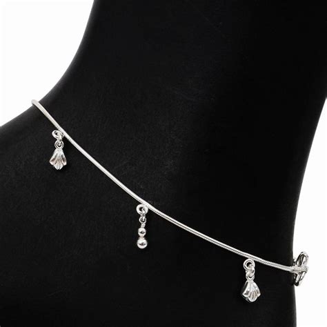 Anklet Cute Ball Charm Silver Anklet Grt Jewellers Anklets