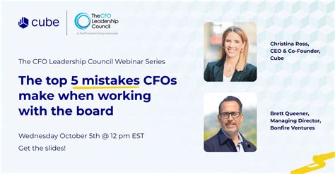 Slides The Top 5 Mistakes Cfos Make When Communicating With The Board