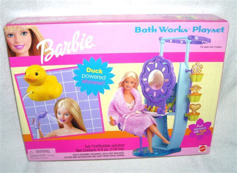 Barbie Bath Works Playset Wduck Powered Shower From 2000 Structures