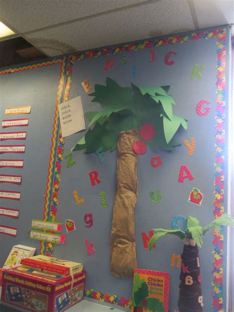 Chica Chica Boom Boom Tree For Our Read Levels Tracker Alphabet Crafts Preschool