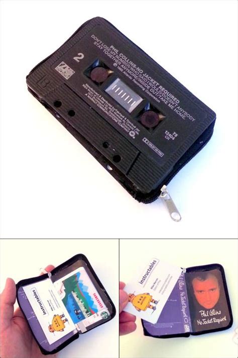 Diy Wallet Wallet Tutorial Pineapple Template Cassette Tape Crafts