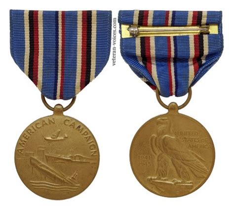 World War Ii American Campaign Medal Veteran Voices Military Research World War Ii