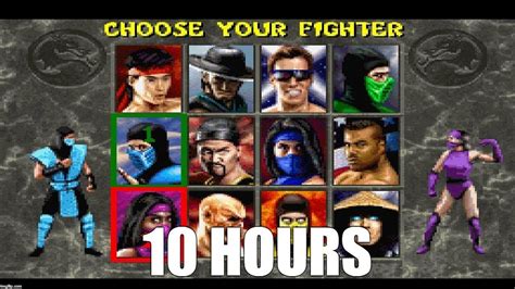 Mortal Kombat Character Select Theme Extended SNES Hours YouTube