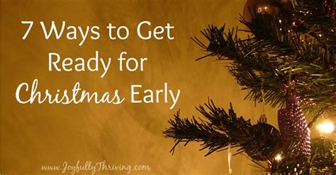 7 Ways To Get Ready For Christmas Early