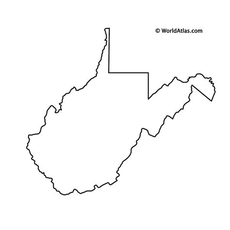 Blank Map Of West Virginia West Virginia Outline Map Images And
