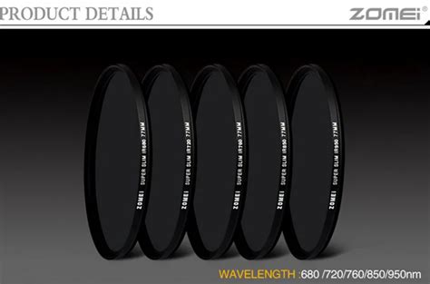 Zomei 67mm Ir 680nm720nm760nm850nm950nm Infrared Filter For Dslr