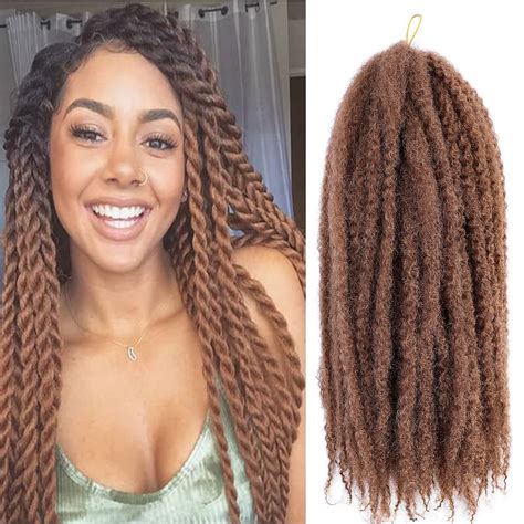 Buy Marley Hair Cuban Twist Hair Twist Hair For Braiding Afro Twist Braiding Hair18 Inch 4packs