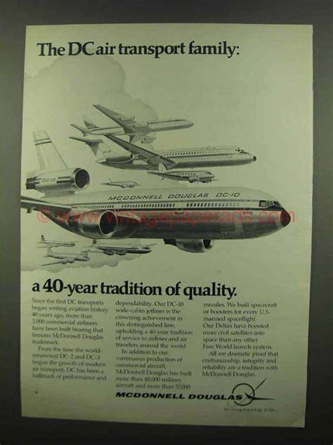 1974 Mcdonnell Douglas Dc 10 Jetliner Ad Air Transport Dd05