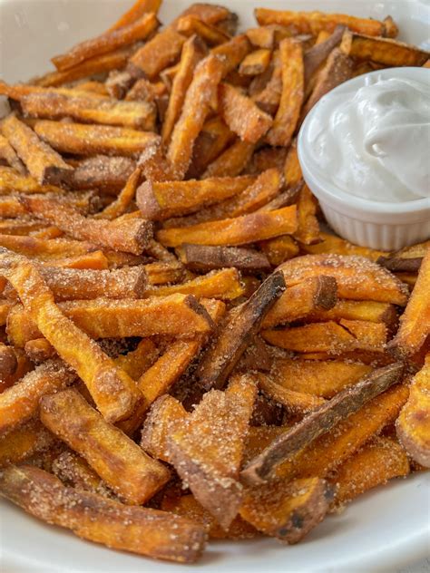 4 Ingredient Cinnamon Sugar Sweet Potato Fries Peanut Butter And Jilly