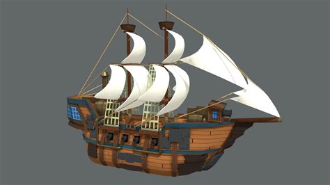 Steampunk Pirate Ship 3d Model By Randall3d B3a86d7 Sketchfab
