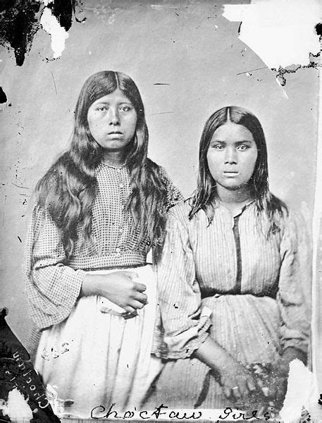 Choctaw Girlslate 1800 Choctaw Indian Native American Pictures