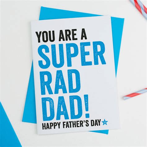 Super Rad Dad Fathers Day Card By A Is For Alphabet