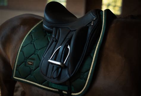 Equestrian Stockholm Dressage Saddle Pad Forest Green Impulsion Elite