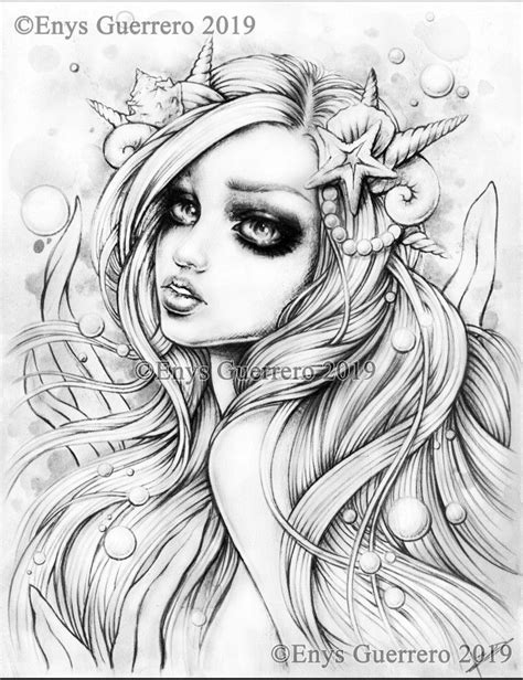 Sexy Pin Up Girl Coloring Page Adult Thoralina Coloring Pages