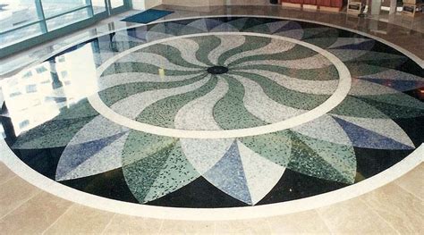Mosaic Or Marble Chip Flooring Terrazzo Flooring Terrazzo Floor