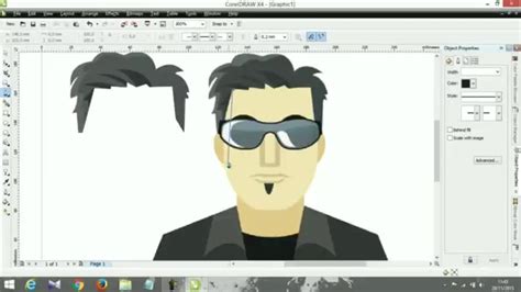 Cara Membuat Karakter Di Coreldraw Part 2 Tutorial Youtube