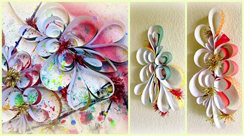 Diy Decorations Sparkle Paper Swirls Youtube