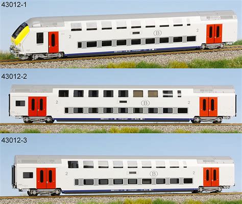 Ls Models Sncb Ls Models Set Of 3 Doubledeck Passenger Cars Type M6