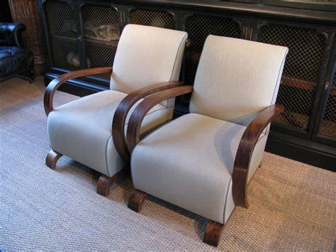 Art deco original pair antique armchairs club chair 100407. A pair of French Art Deco armchairs - Sofas, Armchairs ...