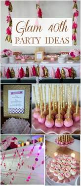 This Pink And Gold 40th Birthday Soiree Is Full Of Glitz And Glam See
