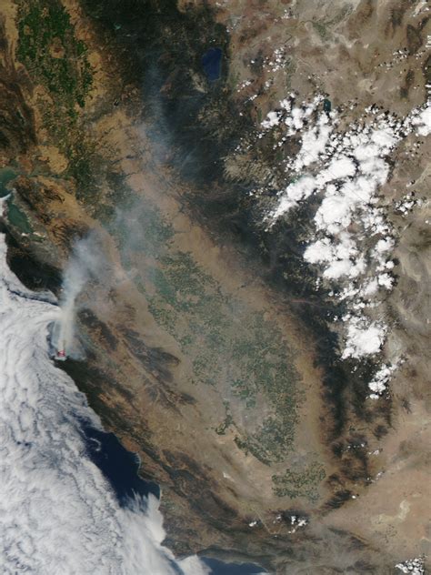 Sobranes Fire Seen From Space Nasa