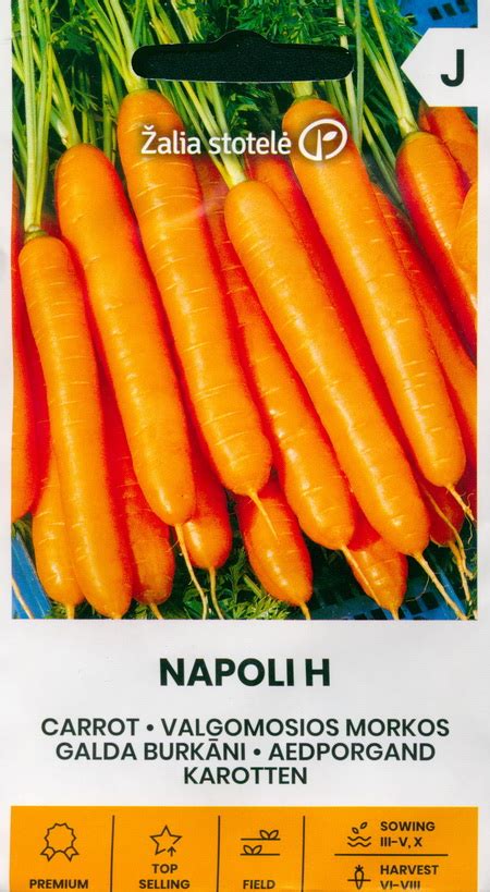 Early Carrot Napoli F1 Seeds Buy