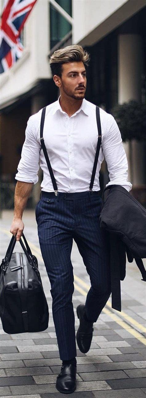 15 Sophisticated Formal Outfit Ideas For Men Party Outfit Men Suspenders Men Fashion Mens