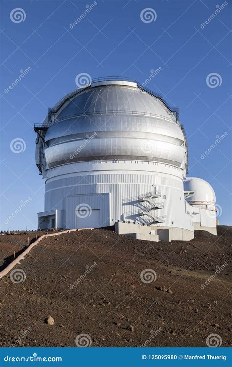 Mauna Kea Gemini North Telescope Big Island Hawaii Stock Photo