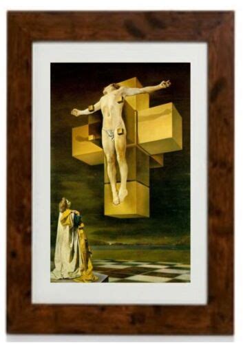 The Crucifixion Framed Print By Salvador Dali Ebay